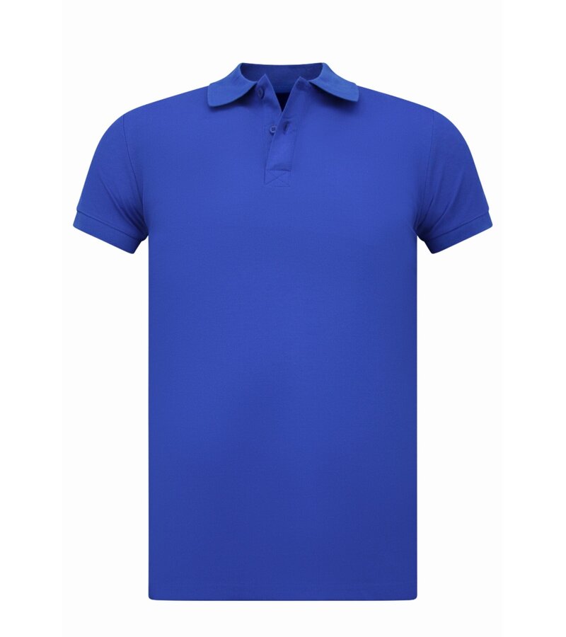 True Rise Herrpikétröja - Herrpikétröja med kort ärm - Herrpikétröja - Slim fit - A150 - Koboltblå