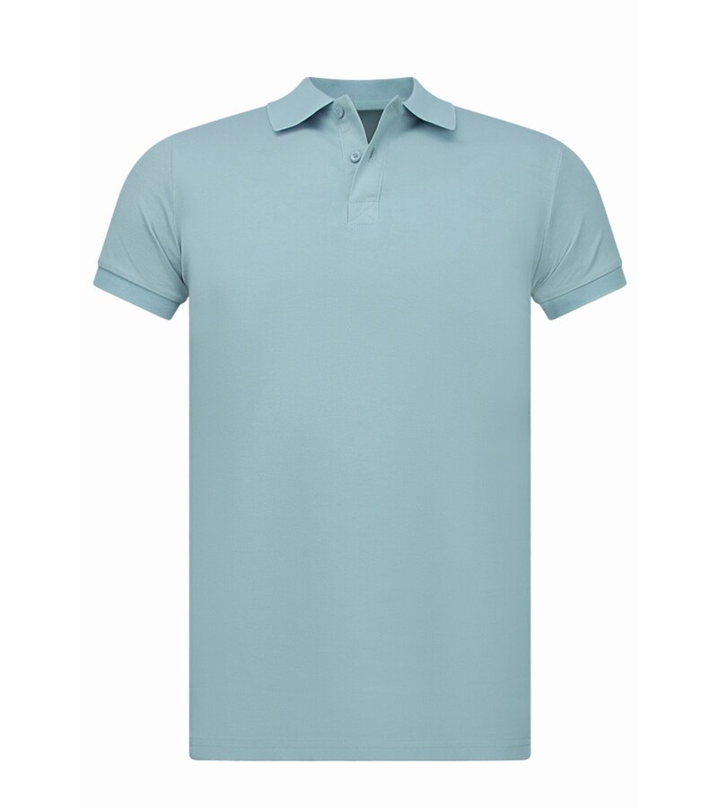 True Rise Pikétröja - Herr Kortärmade Pikétröjor - Herr Pikétröja - Slim Fit - A150 - Ljusblå