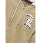 Enos Teddy Coat Herr med Huva - Överdimensionerad Baseballjacka - Mellanviktsjacka Herr - 537 - Brun