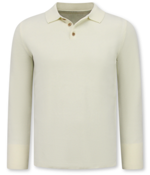 Enos Herrtröja - Eleganta herrtröjor med polokrage - 536 - Beige