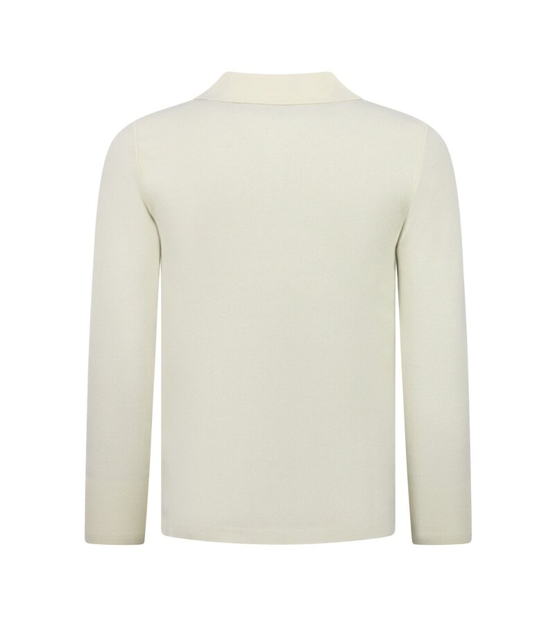 Enos  Herrtröja - Eleganta herrtröjor med polokrage - 536 - Beige