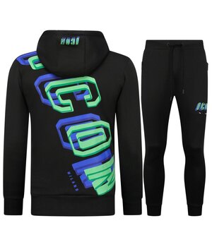 TopStar Herrjoggingdräkt - Träningsdräkter - Träningsdräkt ICON - Husdräkt - Twinset - 5732 - Svart / Grön