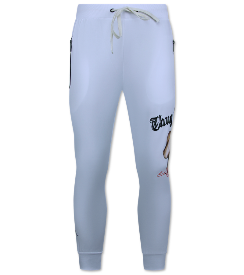 TopStar 2Pac Herr Träningsoverall - Tupac Träningsoveraller Herr - Hemmadräkt Herr Vuxna - 3390 - Vit