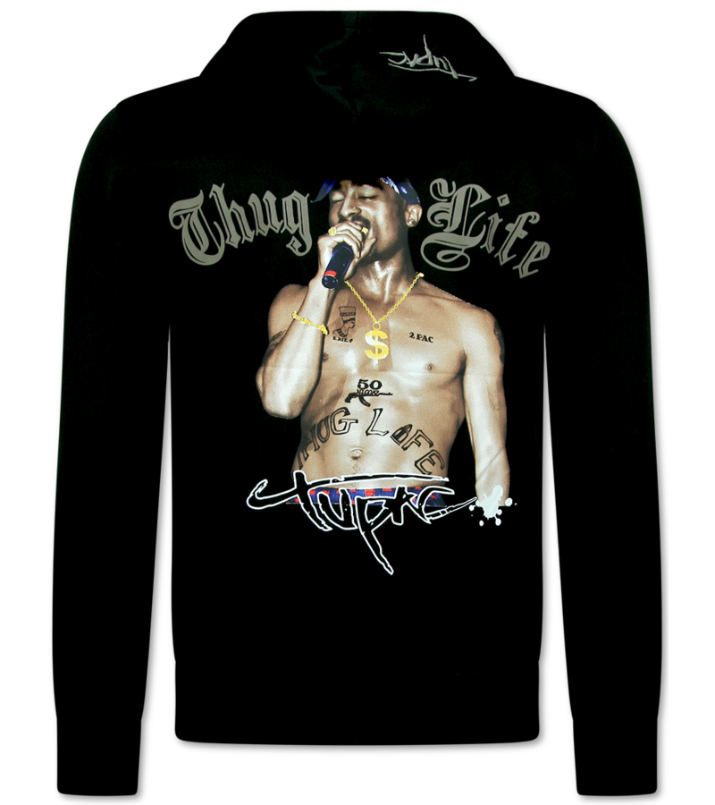 TopStar Tupac Träningsoveraller Herr - Joggingdräkt Herr 2Pac - Hemmadräkt Herr - 3390 - Svart