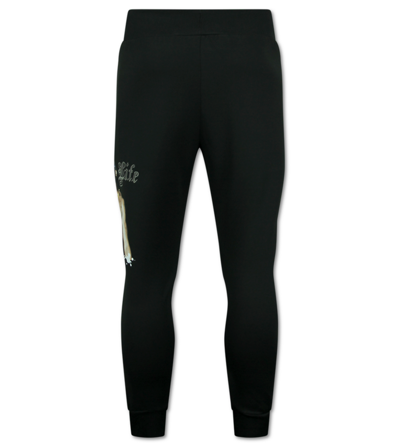 TopStar Tupac Träningsoveraller Herr - Joggingdräkt Herr 2Pac - Hemmadräkt Herr - 3390 - Svart