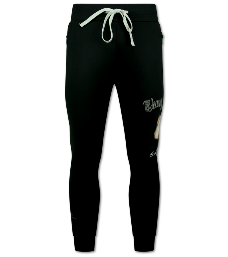 TopStar Tupac Träningsoveraller Herr - Joggingdräkt Herr 2Pac - Hemmadräkt Herr - 3390 - Svart