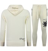 TopStar 2Pac Träningsoverall Hoodie Herr - Tupac Träningsoverall Hoodie - Hemmaställ Herr Vuxna - 672 - Gul/Beige