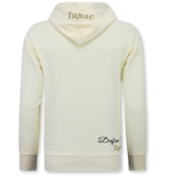 TopStar 2Pac Träningsoverall Hoodie Herr - Tupac Träningsoverall Hoodie - Hemmaställ Herr Vuxna - 672 - Gul/Beige