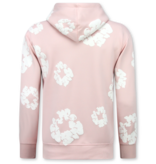 TopStar Tjock vävd herrträningsoverall med heltäckande blommönster - Herrdräkt med blommönster - Twinset - 5991 - Rosa