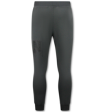True Rise Tjocka vävda joggingbyxor Herr ICON - Långa träningsbyxor för män - 5777 - Grå