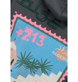 True Rise Överdimensionerad Hoodie Herr med Huva - Algeriet Mönster - Tjock Vävd - 5816- Grå