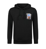 True Rise Överdimensionerad Hoodie Herr med Huva - Marockanskt Mönster - Tjock Vävd - 5818 - Svart