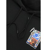 True Rise Överdimensionerad Hoodie Herr med Huva - Marockanskt Mönster - Tjock Vävd - 5818 - Svart