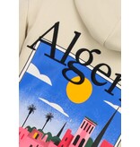 True Rise Överdimensionerad Hoodie Herr med Huva - Algeriet Mönster - Tjock Vävd - 5813 - Brun
