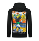 True Rise Överdimensionerad Hoodie Herr med Huva - ICON Milano Print - Tjock Vävd - 5812 - Svart