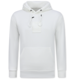 True Rise Överdimensionerad Hoodie Herr med Huva - ICONS Basic - Tjock Vävd - 5808 - Vit