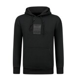True Rise Överdimensionerad Hoodie Herr med Huva - ICONS Basic - Tjock Vävd - 5808 - Svart