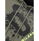 True Rise Överdimensionerad Hoodie Herr med Huva - ICON Splatter - Tjock Vävd - 5800 - Mörkgrå