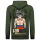 Överdimensionerad Hoodie Herr med Huva - GOKO Ultra Print - Tjock Vävd - 5562 - Grön