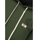 True Rise Överdimensionerad Hoodie Herr med Huva - GOKO Ultra Print - Tjock Vävd - 5562 - Grön