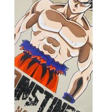 True Rise Överdimensionerad Hoodie Herr med Huva - GOKO Ultra Print - Tjock Vävd - 5562 - Beige