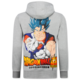 Överdimensionerad Hoodie Herr med Huva - Dragon Ball Print - Tjock Vävd - 5682 - Grå