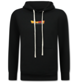 True Rise Överdimensionerad Hoodie Herr med Huva - Dragon Ball Print - Tjock Vävd - 5682 - Svart