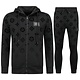 JDik vävd joggingdräkt för män - Teddy House Suit - Träningsdräkt herr - 5308 - Svart