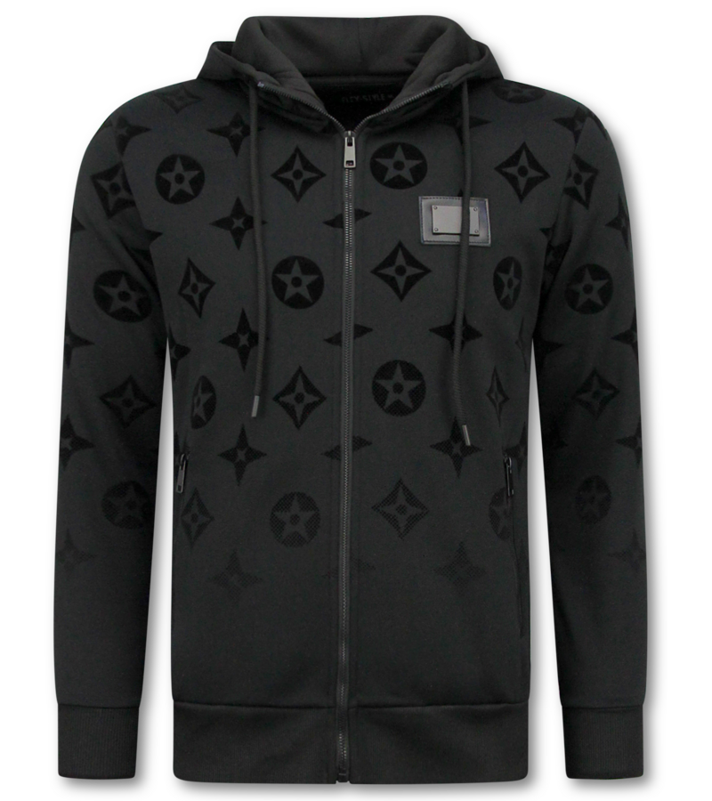 TopStar JDik vävd joggingdräkt för män - Teddy House Suit - Träningsdräkt herr - 5308 - Svart