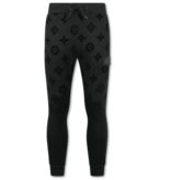 TopStar JDik vävd joggingdräkt för män - Teddy House Suit - Träningsdräkt herr - 5308 - Svart