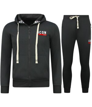 TopStar Tjocka vävda joggingdräkter Herr ICON - Träningsdräkter - Hemmadräkter Vuxna - 11986 - Svart