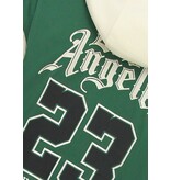 Enos Överdimensionerad basebolljacka med huva - Bomberjacka för herrar - 523 - Grön