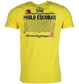 Local Fanatic Pablo Escobar Crime Boss - Herr T Shirt - 1333GE - Gul