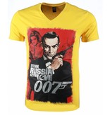 Mascherano James Bond From Russia 007 - Man T Shirt - 54001GE  - Gul
