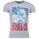 Zidane Print - T Shirt Herr - 1166G - Grå