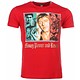 Scarface Money Power Respect - T Shirt Herr - 1164R - Röd