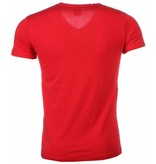 Mascherano Black Edition Print - Herr T Shirt - 1417R - Röd