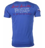 David Mello Snygga Tröjor För Killar Italy - T Shirt Herr - 1404B - Blå