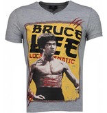 Local Fanatic Bruce Lee Hunter - Herr T Shirt - 4301G - Grå