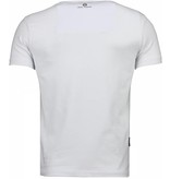 Local Fanatic One Dollar Eye Black Stones - Man T Shirt - 4302W - Vit