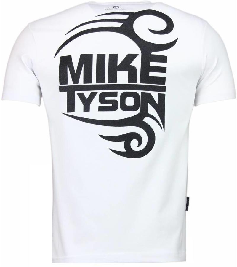 Local Fanatic Mike Tyson Tribal - Herr T Shirt - 2311W - Vit