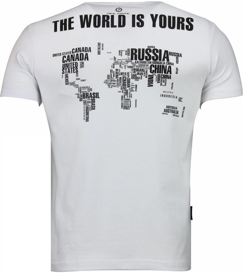 Local Fanatic Scarface Dollar Black Stones - Herr T shirt - 2313W - Vit