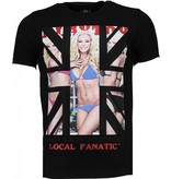 Local Fanatic God Save Playtoy Rhinestone - Man T Shirt - 4778Z - Svart Local Fanatic God Save Playtoy Rhinestone - Man T Shirt - 4778Z - Svart