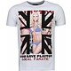 God Save Playtoy Rhinestone - Herr T Shirt - 4778W - Vit
