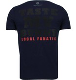 Local Fanatic Playtoy Bunny Rhinestone - Herr T Shirt - 5086N - Marinblå Local Fanatic Playtoy Bunny Rhinestone - Herr T Shirt - 5086N - Marinblå
