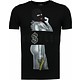 Hustler Rhinestone - Man T Shirt - 5087Z - Svart