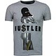 Hustler Rhinestone - Herr T Shirt - 5087G - Grå