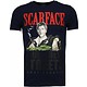 Scarface Boss Rhinestone - Herr T Shirt - 5093N - Marinblå