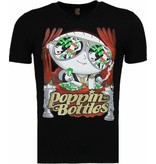 Local Fanatic Poppin Stewie - T-shirt - Zwart