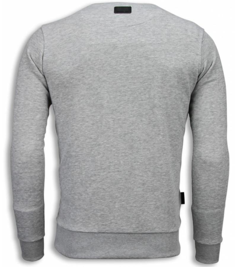 Local Fanatic Popeye Revenge Sweater - Herr Tröja - 5790G - Grå